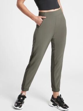 Athleta Olive Active Jogger with Elastic Cuffs